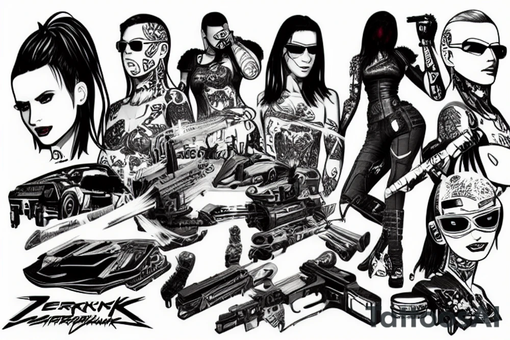 Cyberpunk 2077 tattoo idea