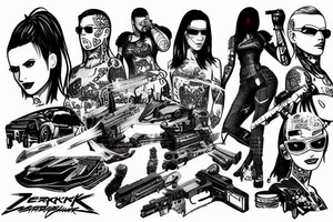 Cyberpunk 2077 tattoo idea
