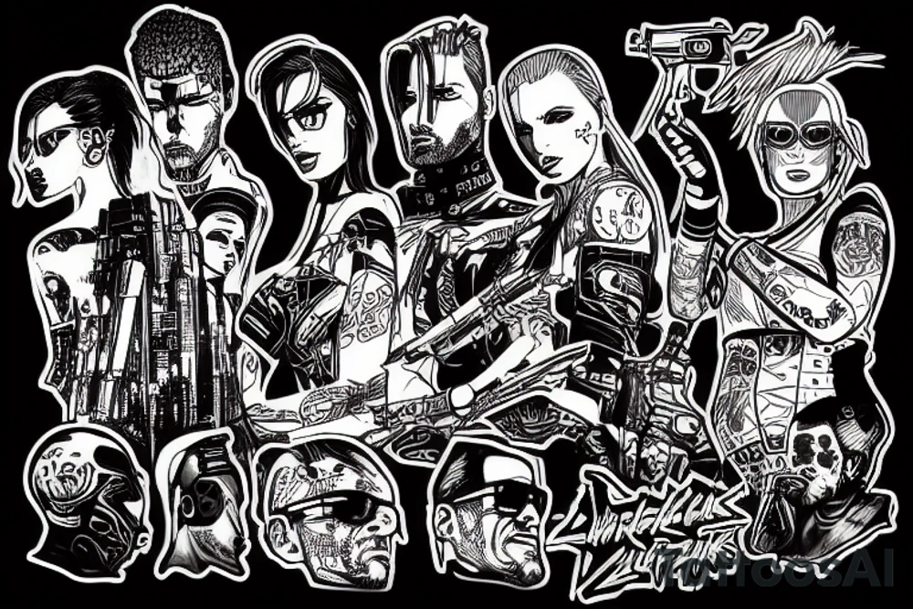 Cyberpunk 2077 tattoo idea