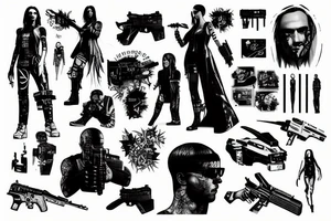 Cyberpunk 2077 tattoo idea