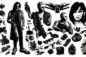 Cyberpunk 2077 tattoo idea