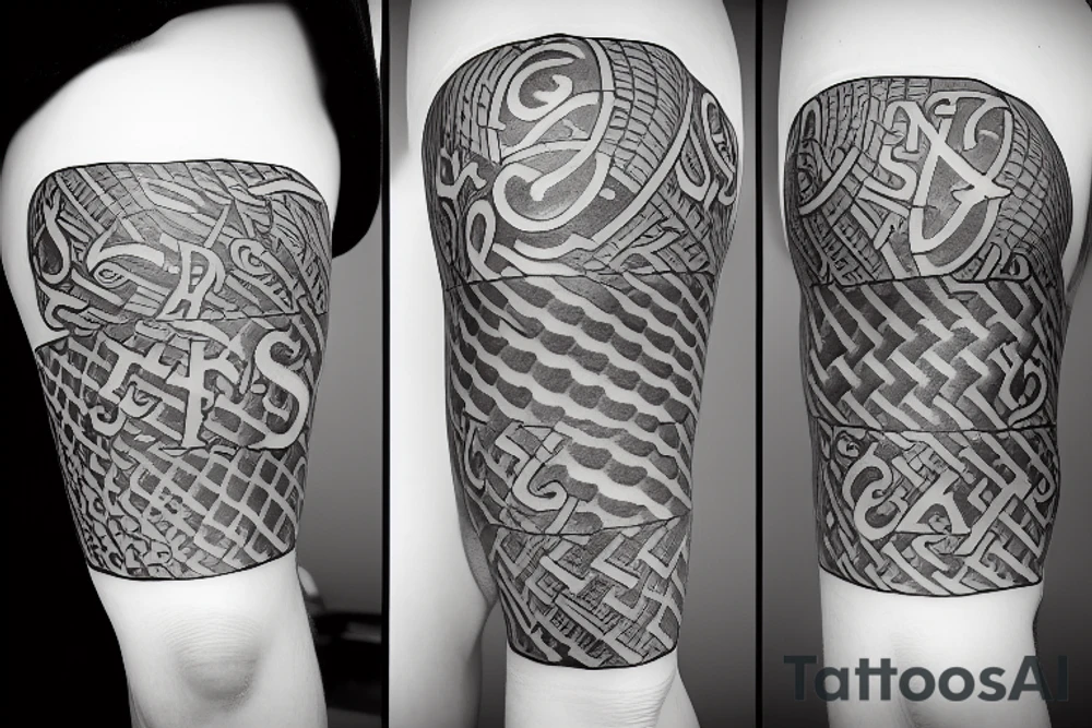 The letters ASP tattoo idea