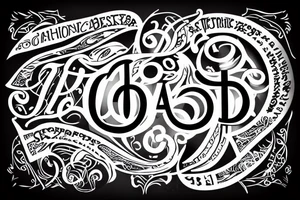 Alphabet tattoo idea