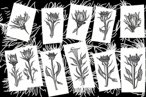 datura stramonium tattoo idea