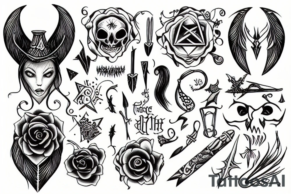 Witchcraft tattoo idea