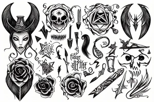 Witchcraft tattoo idea