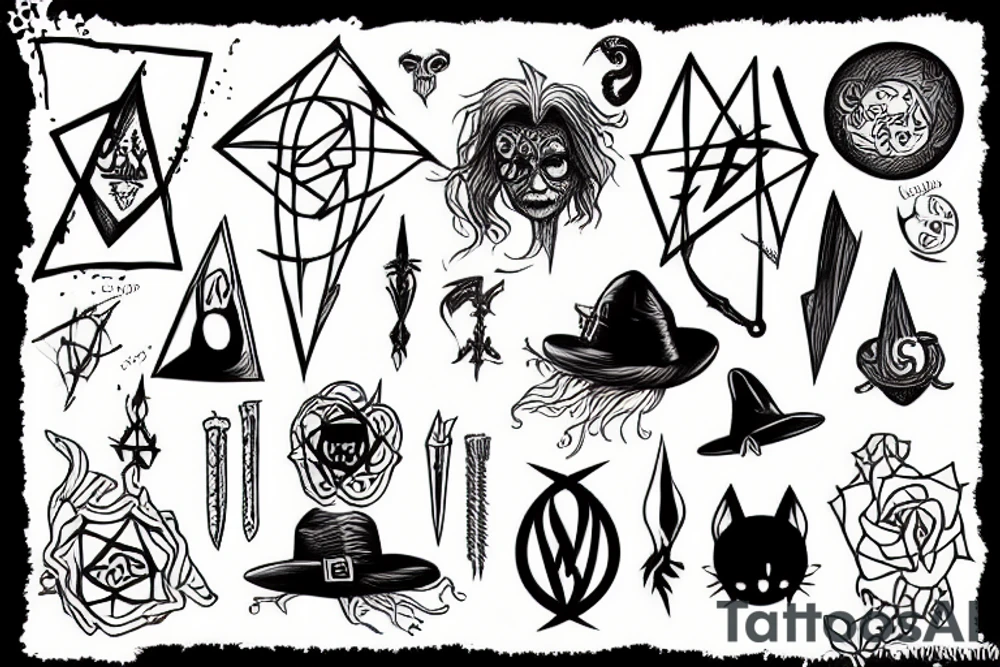 Witchcraft tattoo idea