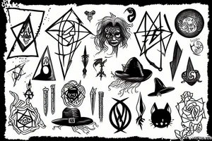 Witchcraft tattoo idea