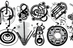 Mechanical engineering + music + progression tattoo idea