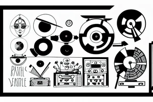 record player tattoo idea