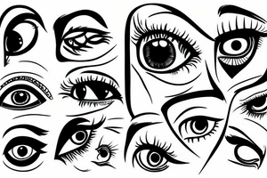 Paranoid hindsight eye aware of it's suroundings tattoo idea