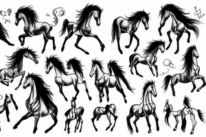 dancing horse tattoo idea