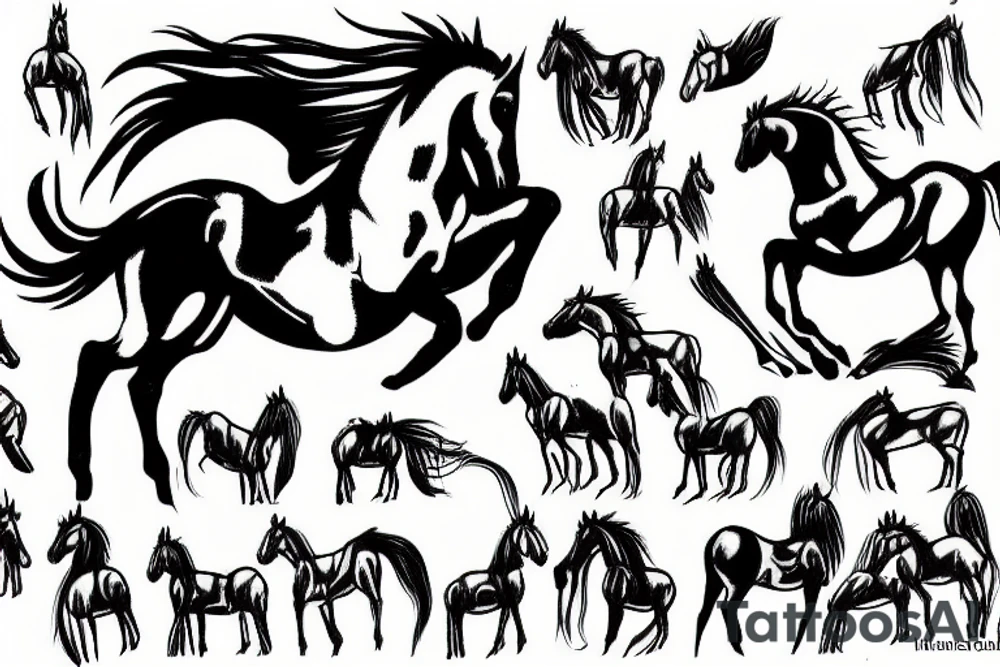dancing horse tattoo idea