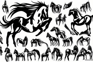 dancing horse tattoo idea