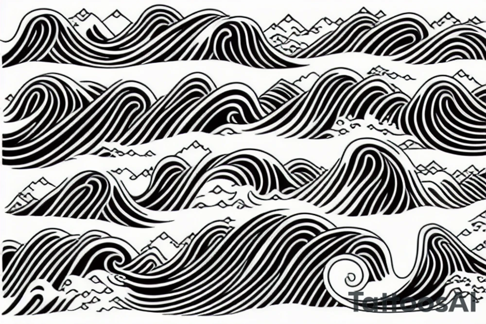 the big wave in kanagawa tattoo idea