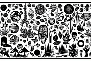 Environmentalism one world tattoo idea