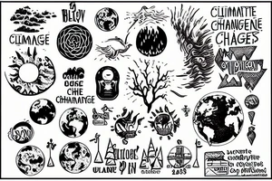 climate change activism tattoo idea