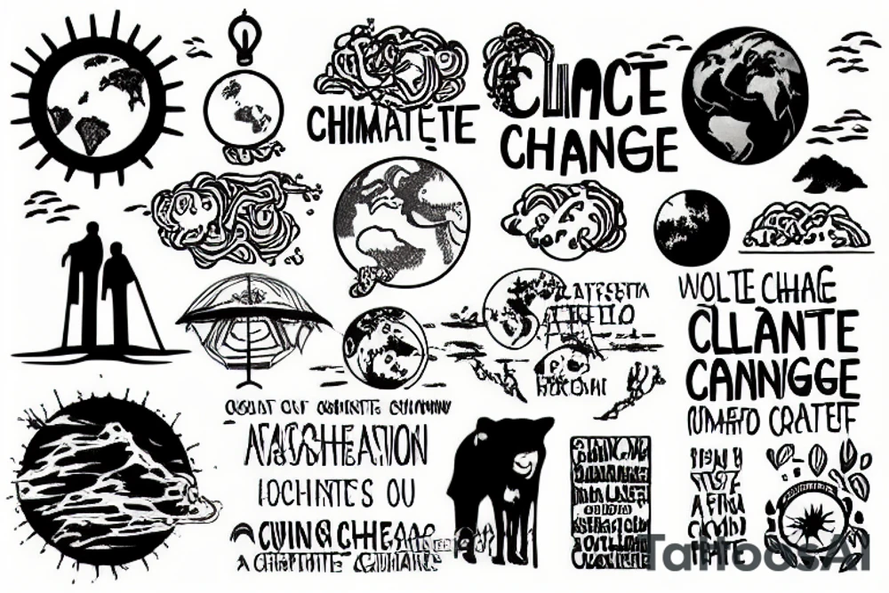 climate change activism tattoo idea