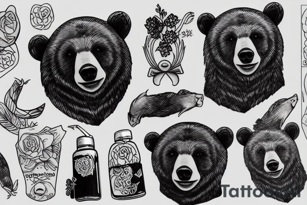 bear tattoo idea