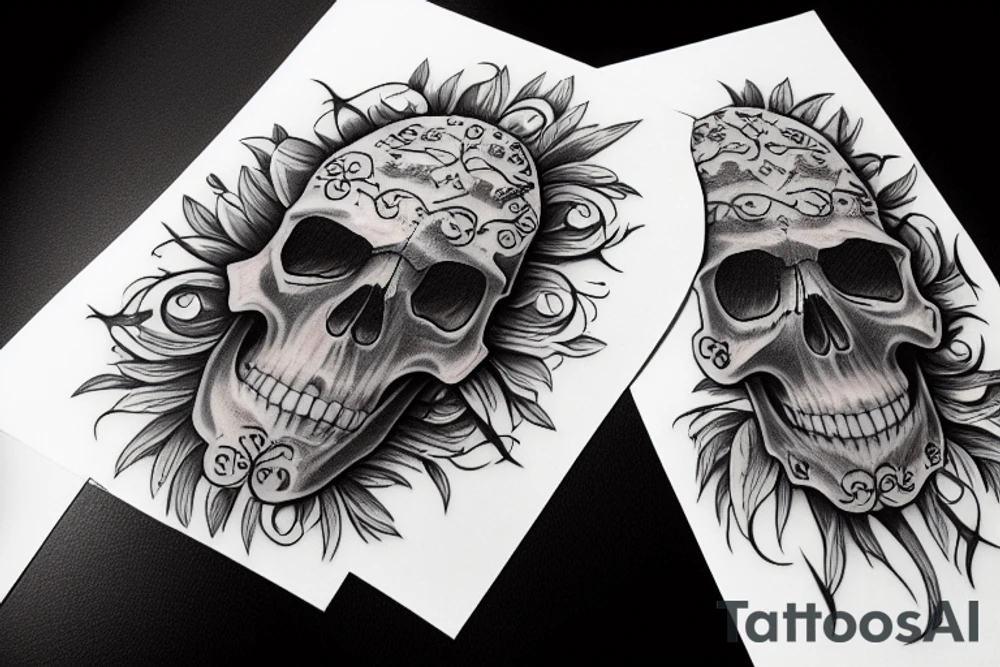 skull tattoo idea