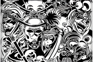 Samurai tattoo idea