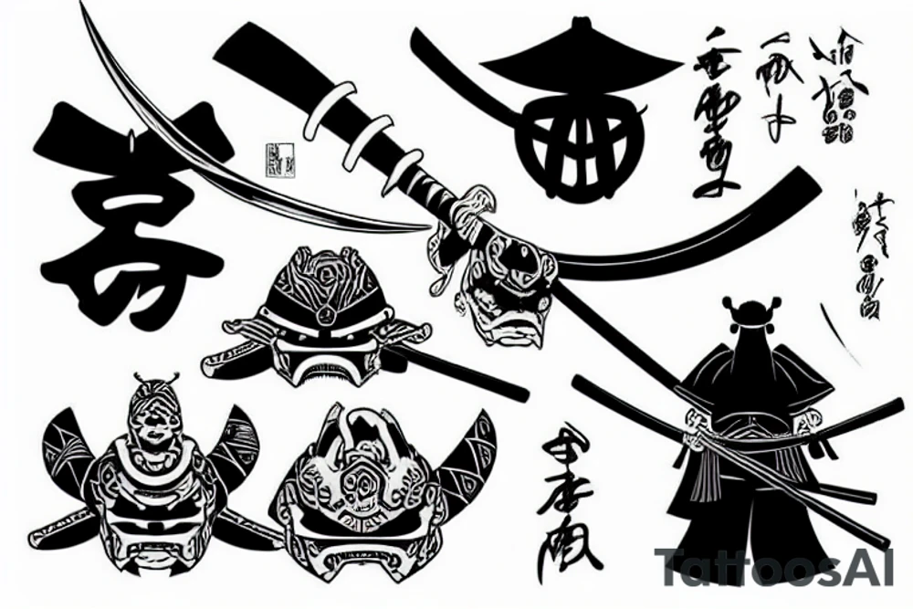 Samurai tattoo idea