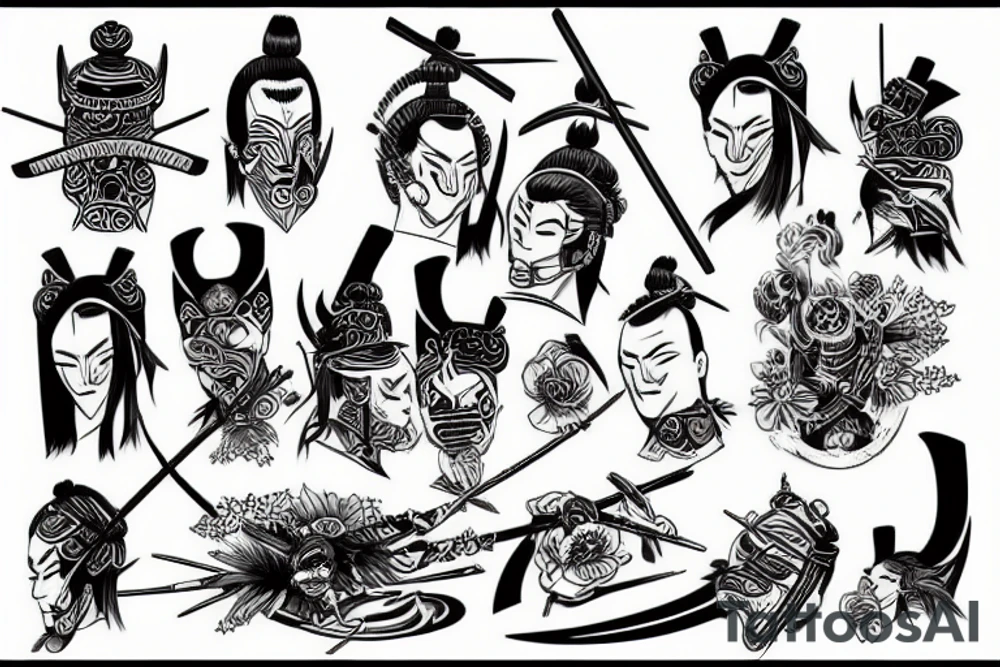 Samurai tattoo idea