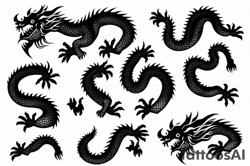 Chinese dragon tattoo idea