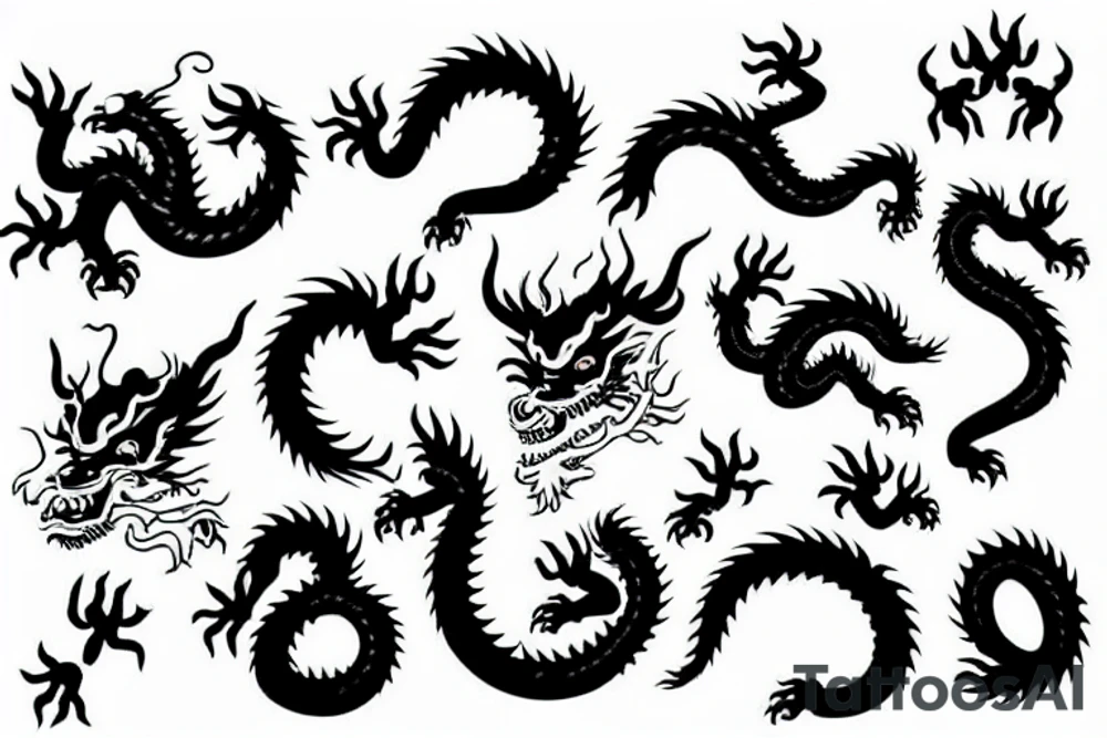 Chinese dragon tattoo idea