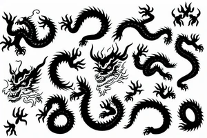 Chinese dragon tattoo idea