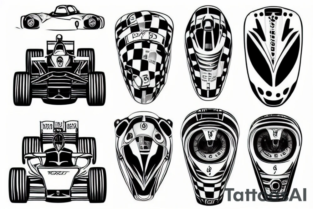 racing car tattoo idea