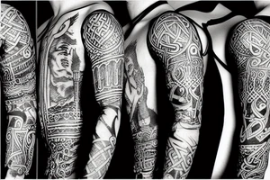 sleeve viking tattoo idea