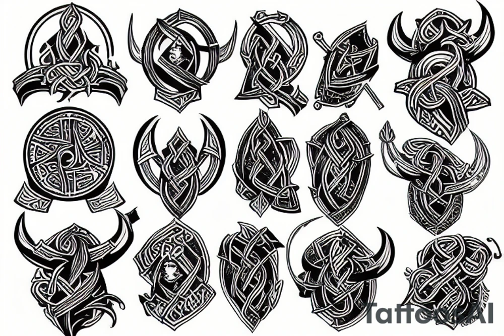 sleeve viking tattoo idea