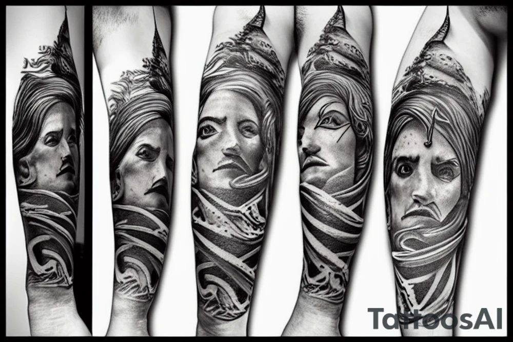 poseidon tattoo idea