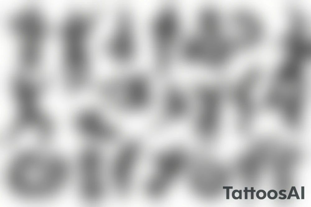 A jumping jack tattoo idea