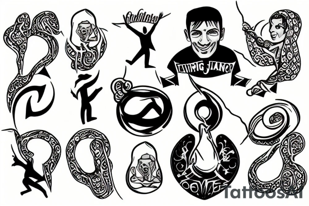 A jumping jack tattoo idea