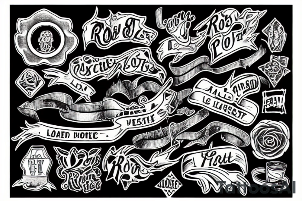 Road trip explore lost tattoo idea