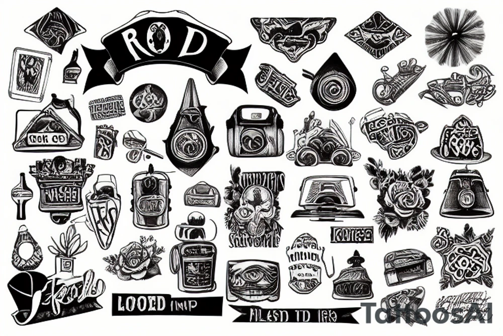 Road trip explore lost tattoo idea