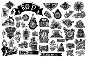 Road trip explore lost tattoo idea
