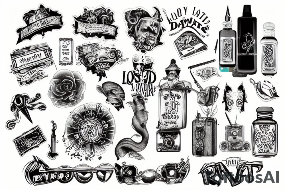 Road trip explore lost tattoo idea