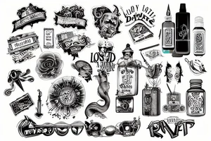 Road trip explore lost tattoo idea