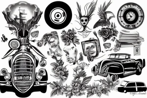 Road trip explore lost tattoo idea