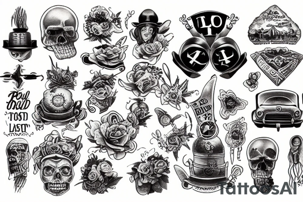 Road trip explore lost tattoo idea