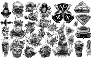 Road trip explore lost tattoo idea