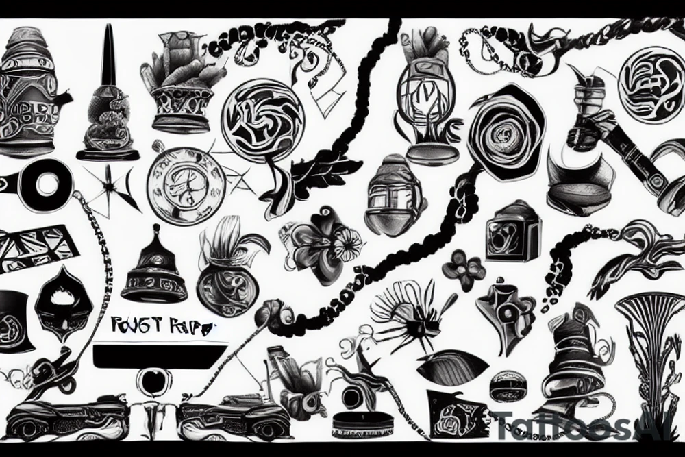 Road trip explore lost tattoo idea