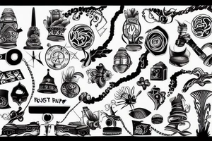 Road trip explore lost tattoo idea