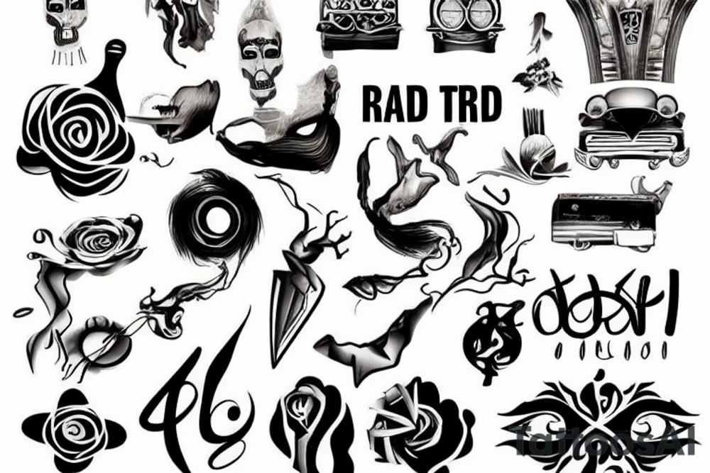 Road trip explore lost tattoo idea