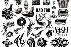 Road trip explore lost tattoo idea