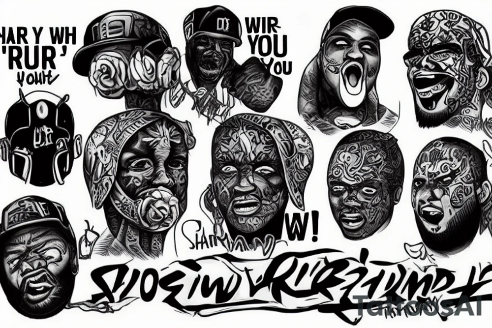 What you gonna do when shit hits the fan? Are you gonna stand and fight like a man? Will you be as hard as you say you are? 9r are you gonna run and go get your bodyguard? tattoo idea