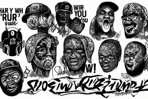 What you gonna do when shit hits the fan? Are you gonna stand and fight like a man? Will you be as hard as you say you are? 9r are you gonna run and go get your bodyguard? tattoo idea